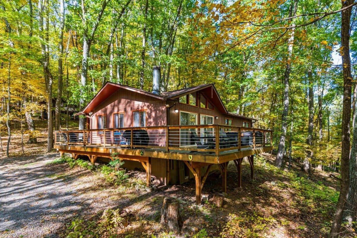 Chalet W Hot Tub, Large Deck, Grill, & Fast Wifi Беркли-Спрингс Экстерьер фото